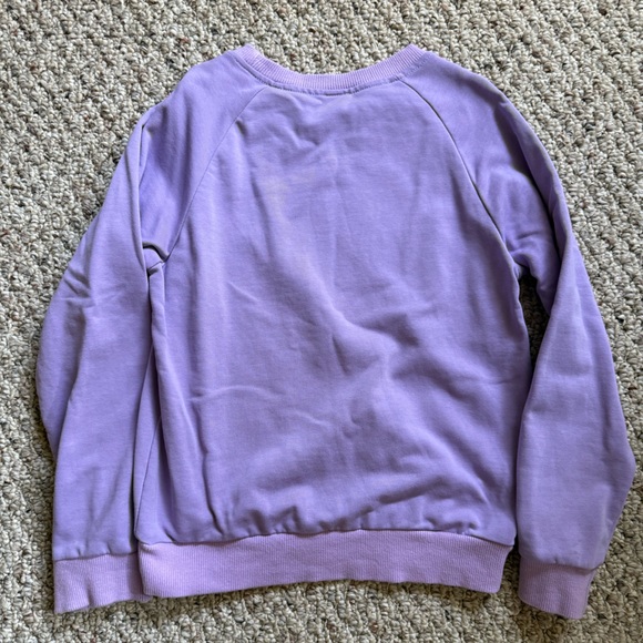 Purple Unicorn Kids Cotton Sweatshirt - Picture 4 of 4